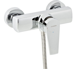 Single lever shower mixer with kit Chromed Kelogic